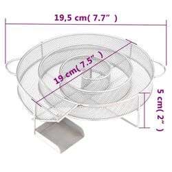 Afumatoare VidaXL 3200750 (Inox) Thumb