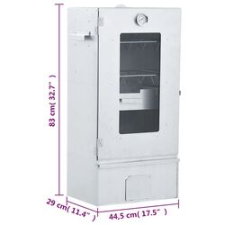 Afumatoare VidaXL 3200751 (Inox) Thumb