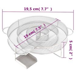 Afumatoare VidaXL 3200752 (Inox) Thumb