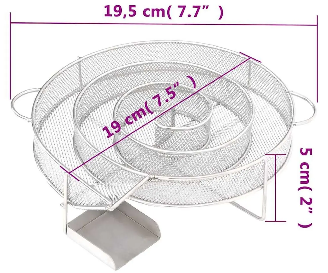 Afumatoare VidaXL 3200752 (Inox) - 13