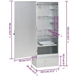 Afumatoare VidaXL 3200752 (Inox) Thumb