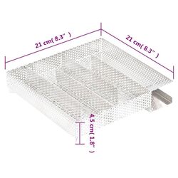 Afumatoare VidaXL 3200762 (Inox) Thumb