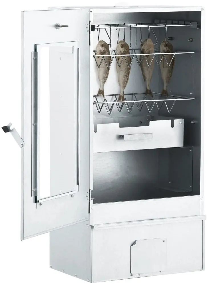 Afumatoare VidaXL 46528 (Silver)