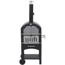 Cuptor pentru pizza VidaXL 44279 (Black/Silver)