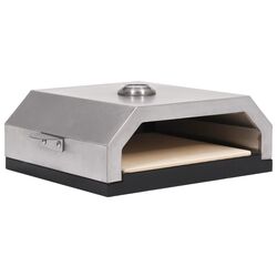 Cuptor pentru pizza vidaXL 47395 (Inox/Black)