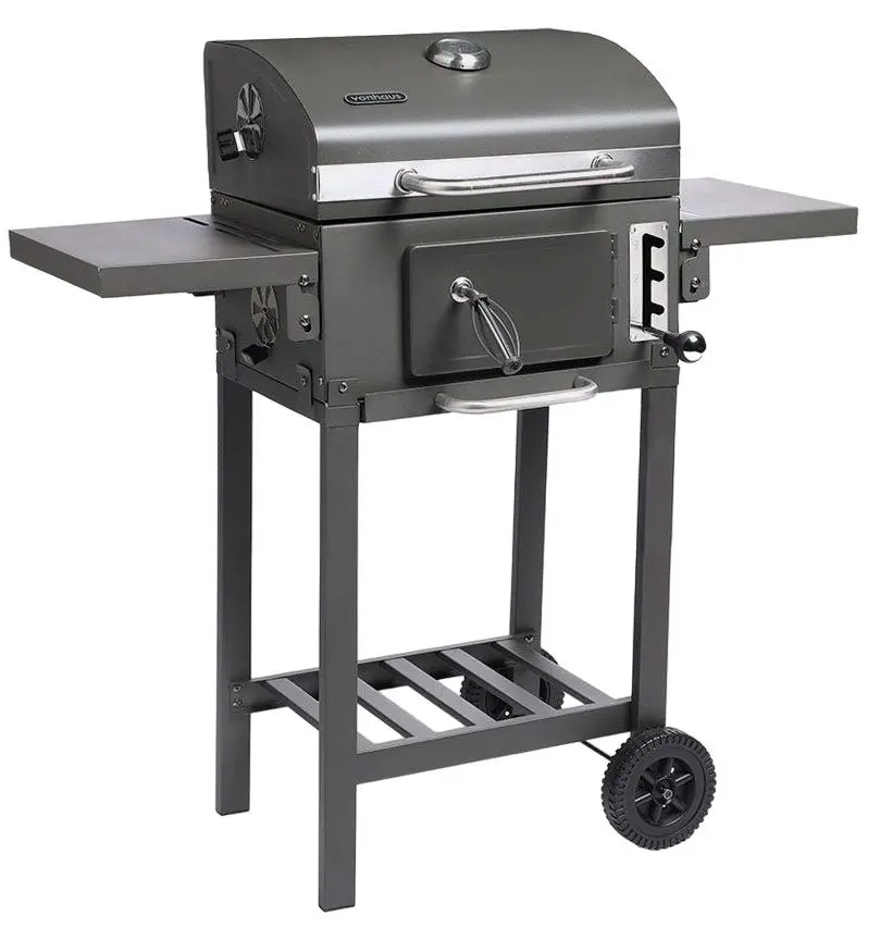 Gratar cu afumatoare VonHaus 2500869 (Black)