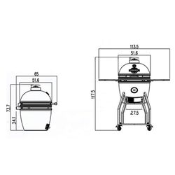 Gratar Yakiniku Kamado Medium 16 (Black) Thumb