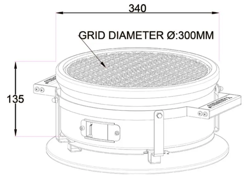 Гриль Yakiniku Shichirin 800700 (Black)