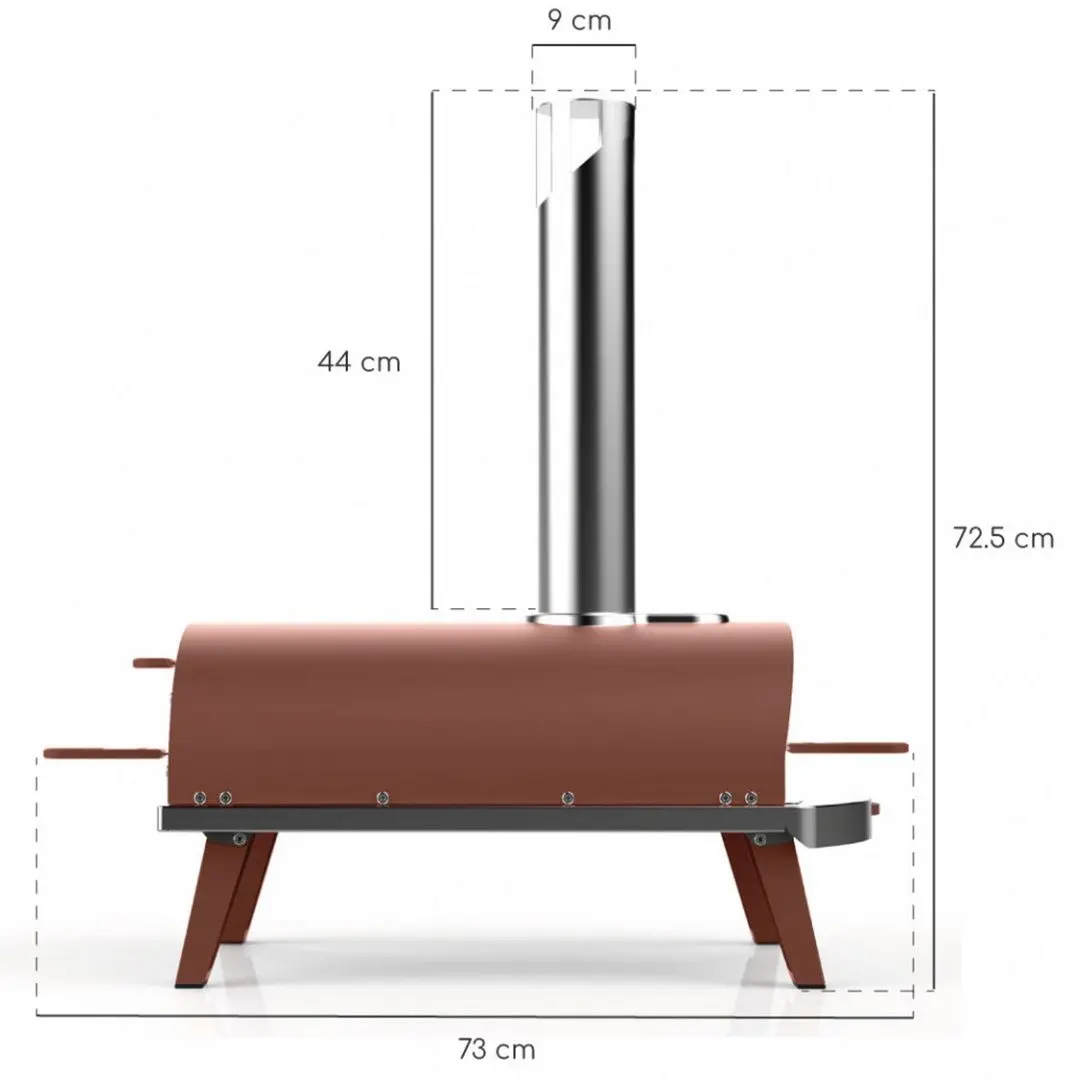 Cuptor pentru pizza Ziipa Piana (Terracotta) - 6