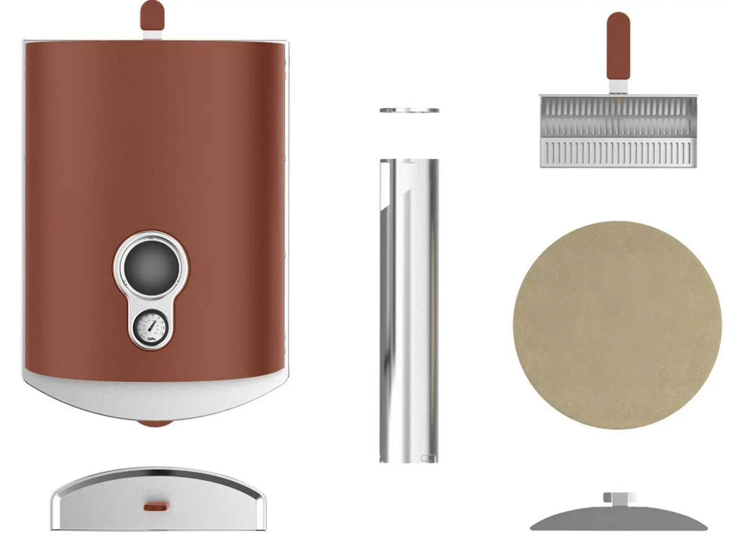 Cuptor pentru pizza Ziipa Piana (Terracotta) - 8