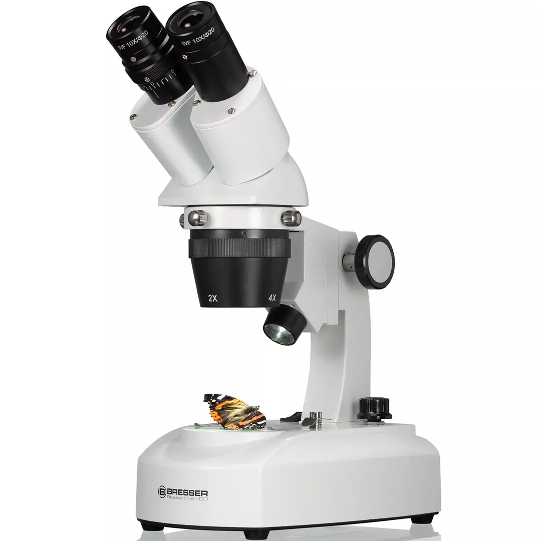 Microscop Bresser ICD LED 20x-80x Stereo (White/Black)