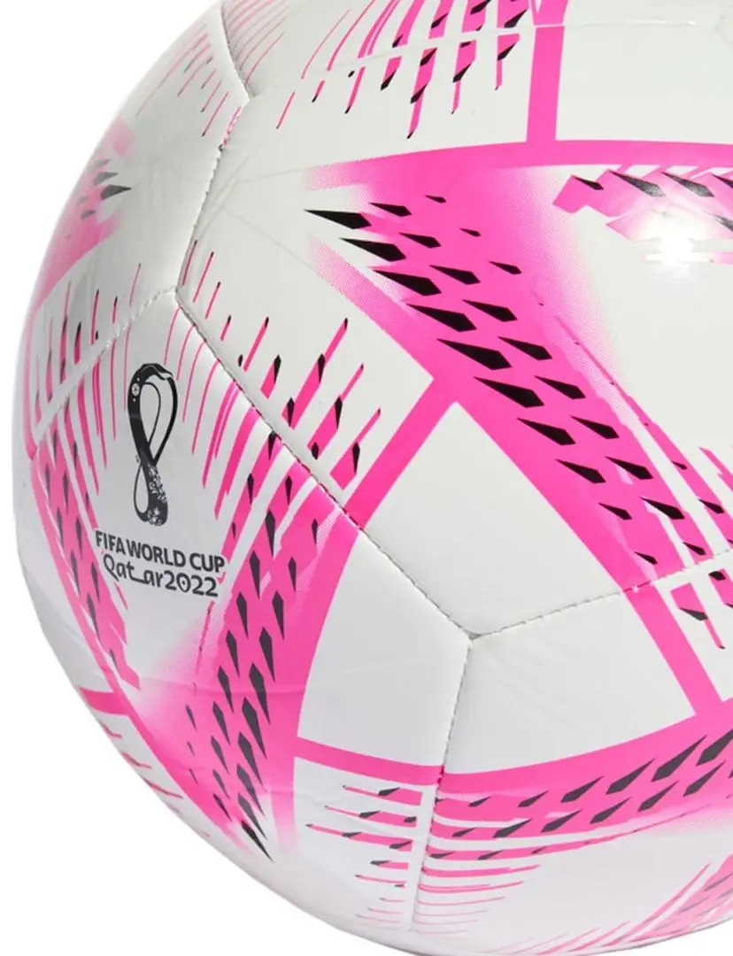 Minge de fotbal Adidas AL Rihla Club H57787 R.5 (White/Pink)