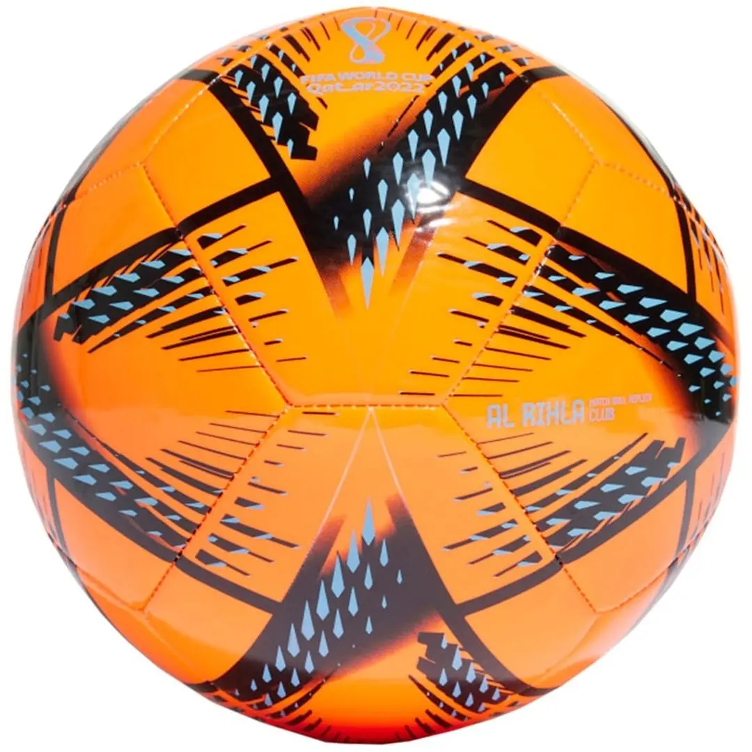 Minge de fotbal Adidas AL Rihla Club H57803 R.4 (Orange/Black) - 2