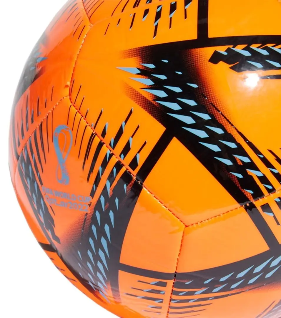 Minge de fotbal Adidas AL Rihla Club H57803 R.4 (Orange/Black) - 3