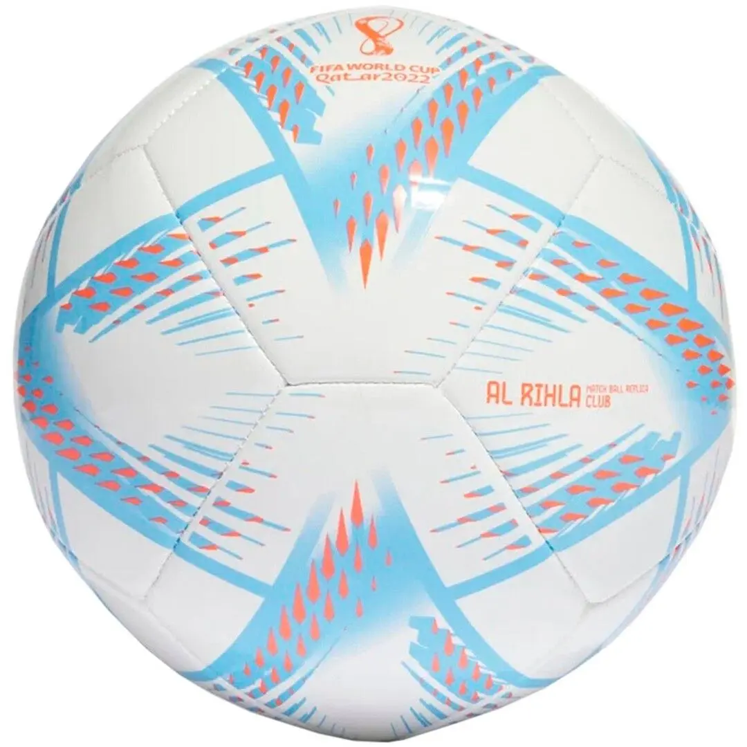Minge de fotbal Adidas Al Rihla Club H57786 (White/Blue) - 4