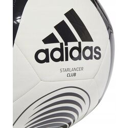 Minge de fotbal Adidas Starlancer Club GK3499 size 5 (White/Black) Thumb