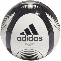 Minge de fotbal Adidas Starlancer Club GK3499 size 5 (White/Black)