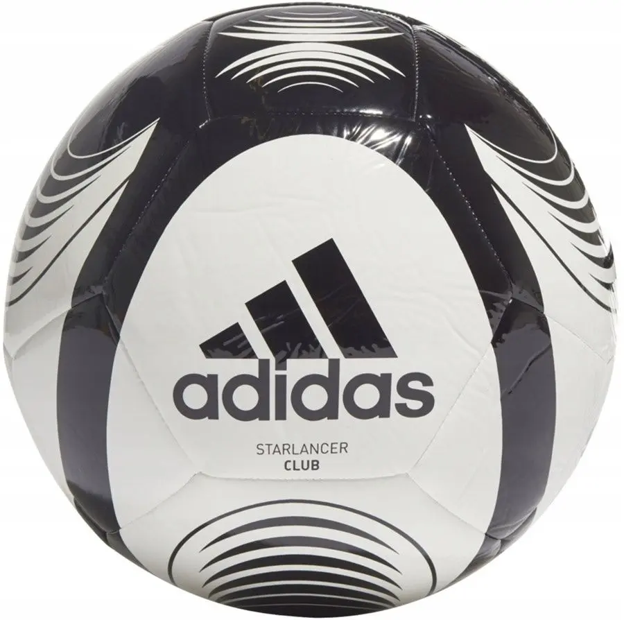 Minge de fotbal Adidas Starlancer Club GK3499 size 5 (White/Black)