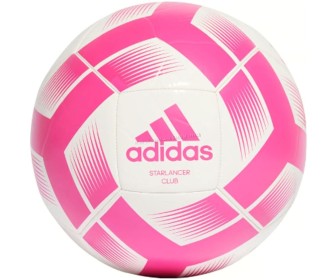 Мяч футбольный Adidas Starlancer Club IB7719 R.5 (White/Pink)