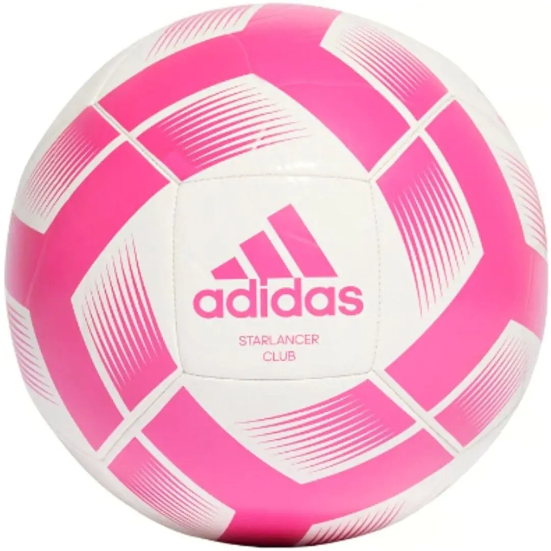 Мяч футбольный Adidas Starlancer Club IB7719 R.5 (White/Pink)