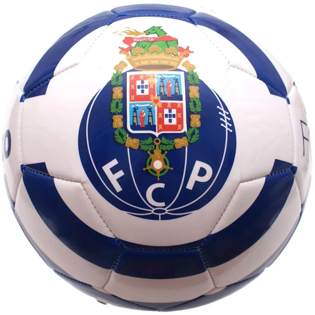 Minge de fotbal Detal 373104 R.5 (White/Blue)