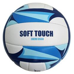 Minge pentru volei Enero Pro Beach Soft Touch R.5 (Blue/White)