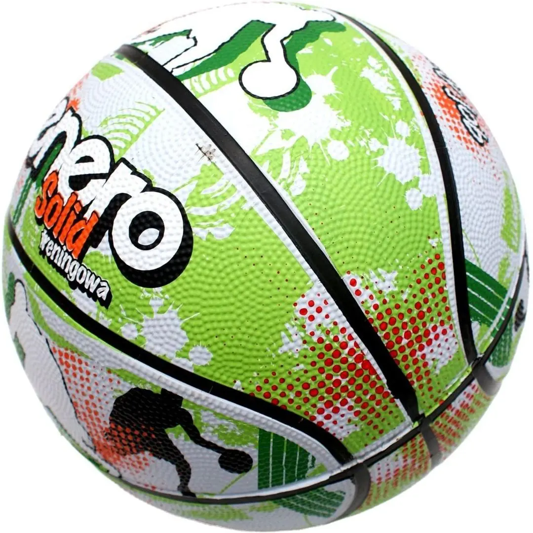 Minge de baschet Enero Solid R.7 (Green/White) - 3