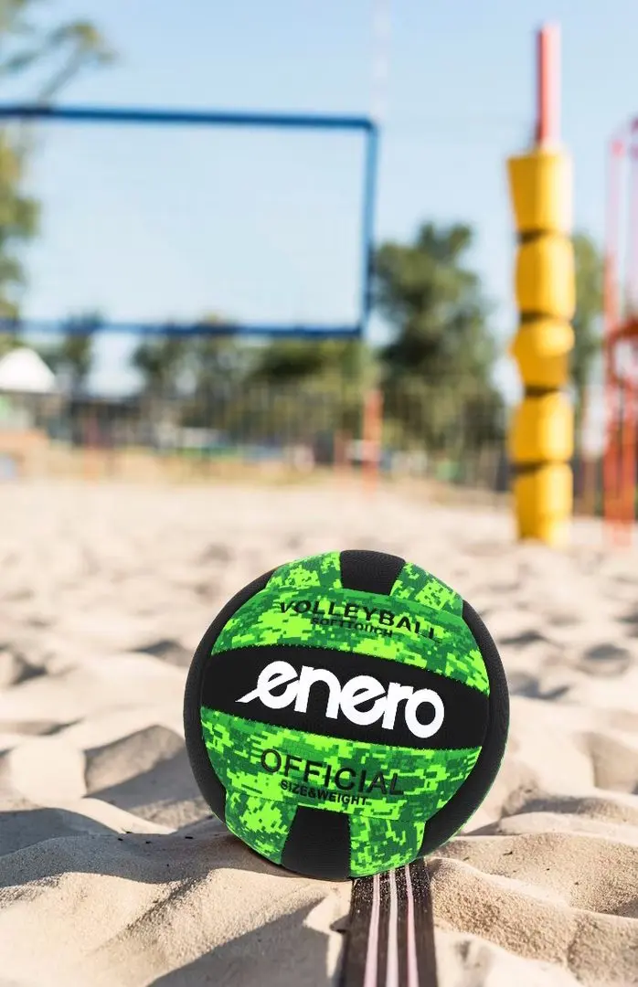 Minge pentru volei Enero Softtouch 1019185 (Black/Green)