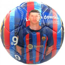Minge de fotbal Enero FC Barcelona Robert Lewandowski R.5 (Blue/Red) Thumb