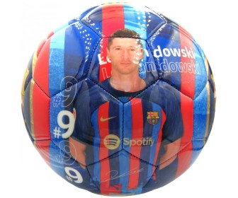 Мяч футбольный FC Barcelona Robert Lewandowski R.5 (Blue/Red)