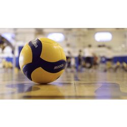 Minge pentru volei Mikasa V300W (Blue/Yellow) Thumb