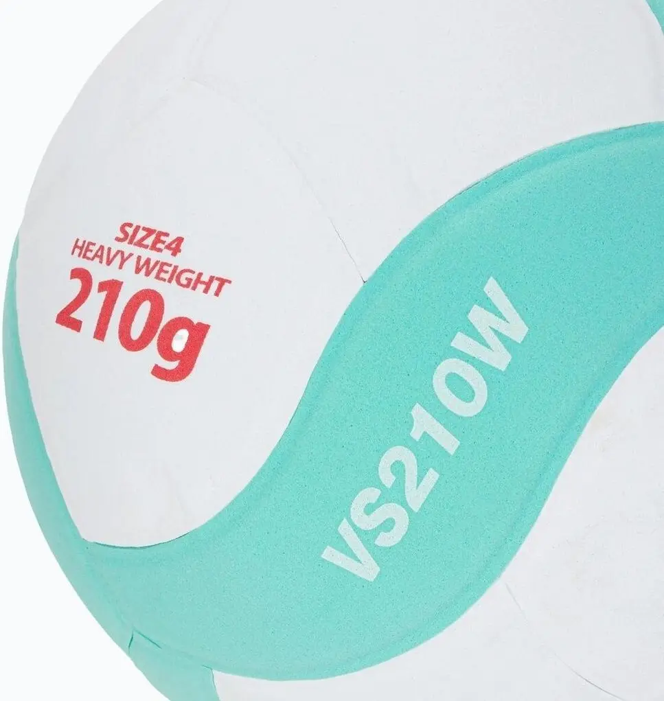 Minge pentru volei Mikasa VS210W Kids MiniI R.4 (White/Green)