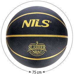 Мяч баскетбольный Nils Slasher NPK270 (Black) Thumb