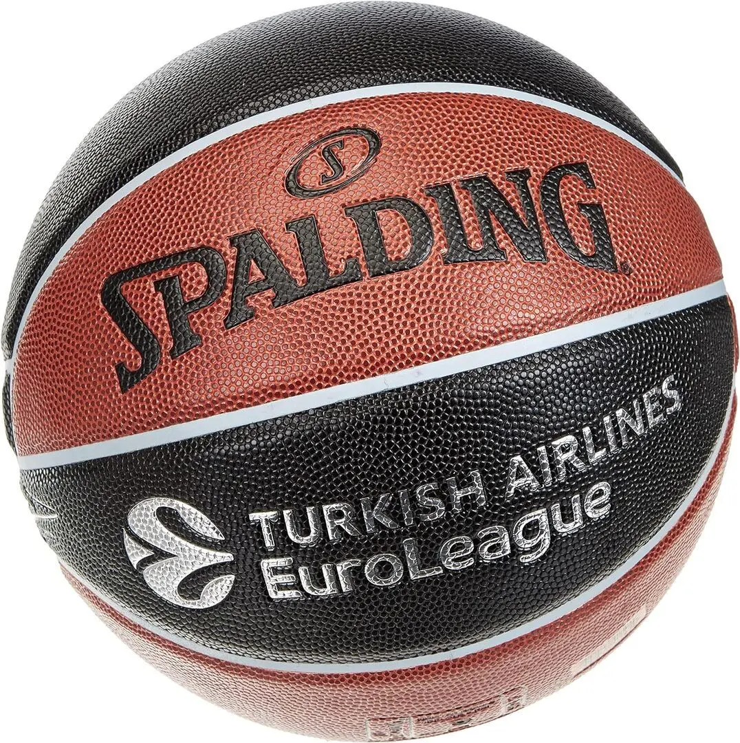 Minge de baschet Spalding Euroleague TF-500 77101Z (Black/Orange) - 3