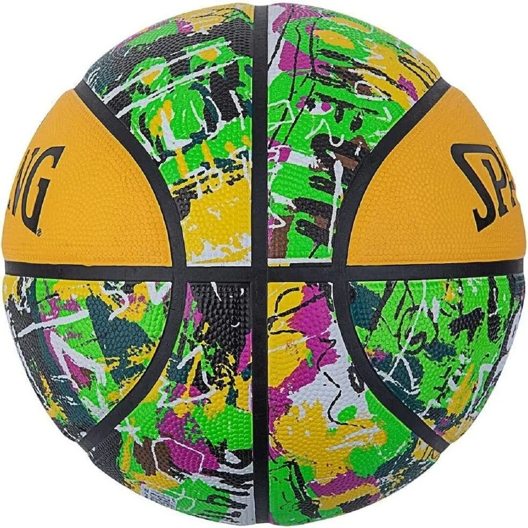 Minge baschet Spalding Graffiti R.7 (Green/Yellow) - 2