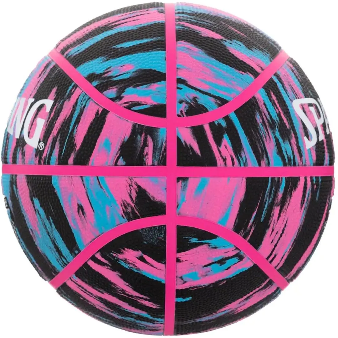 Minge baschet Spalding Marble R.7 (Black/Pink/Blue) - 3
