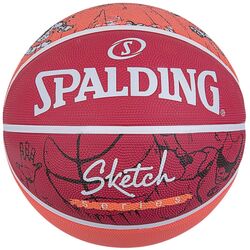 Minge baschet Spalding Sketch Jump R.7 (Red/Orange) Thumb