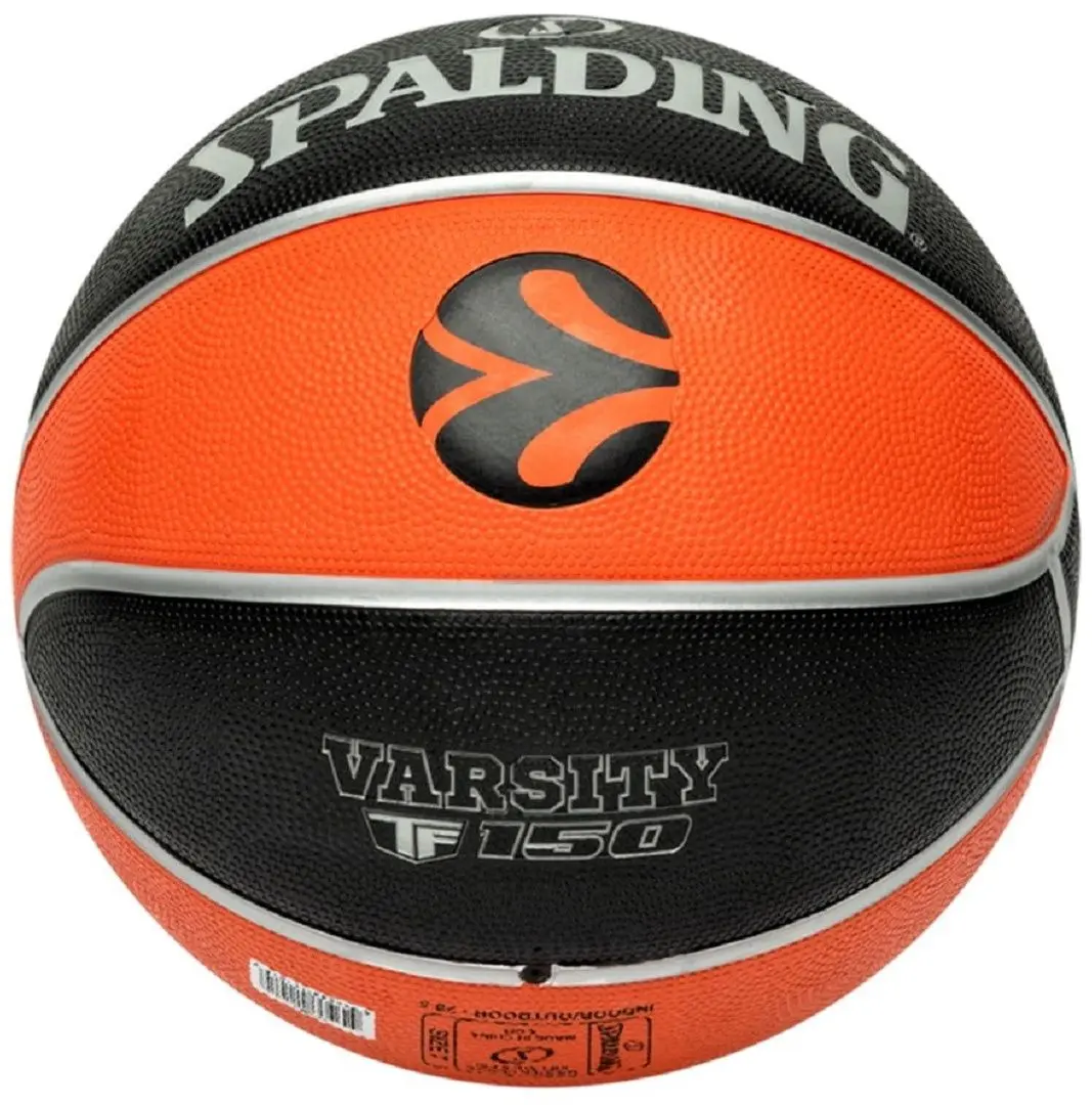 Minge baschet Spalding TF-150 Varsity Eurolague R.7 (Orange/Black) - 3