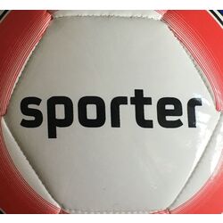 Minge de fotbal Sporter MFT-21107 (White/Red) Thumb