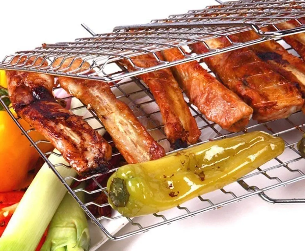 Решетка для гриля BBQ 44839 40x30x6.6cm (Inox)