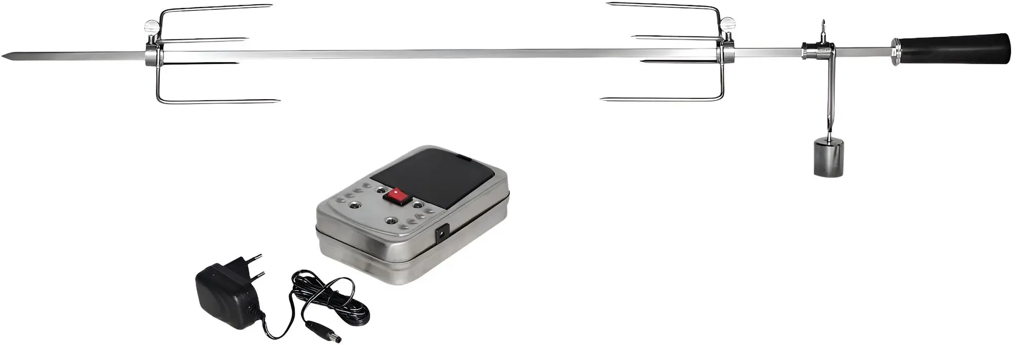 Rotișor electric pentru grătar Enders Kansas Pro 3 (Black/Silver)