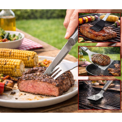 Set pentru gratar Kaminer 27433 (Inox) Thumb