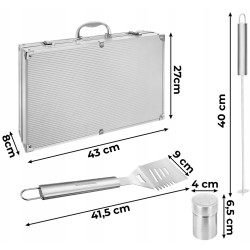 Set pentru gratar Kaminer 27433 (Inox) Thumb