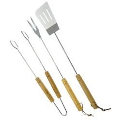 Set pentru gratar Lamarque LSB-3 (Chrome/Wood) Thumb