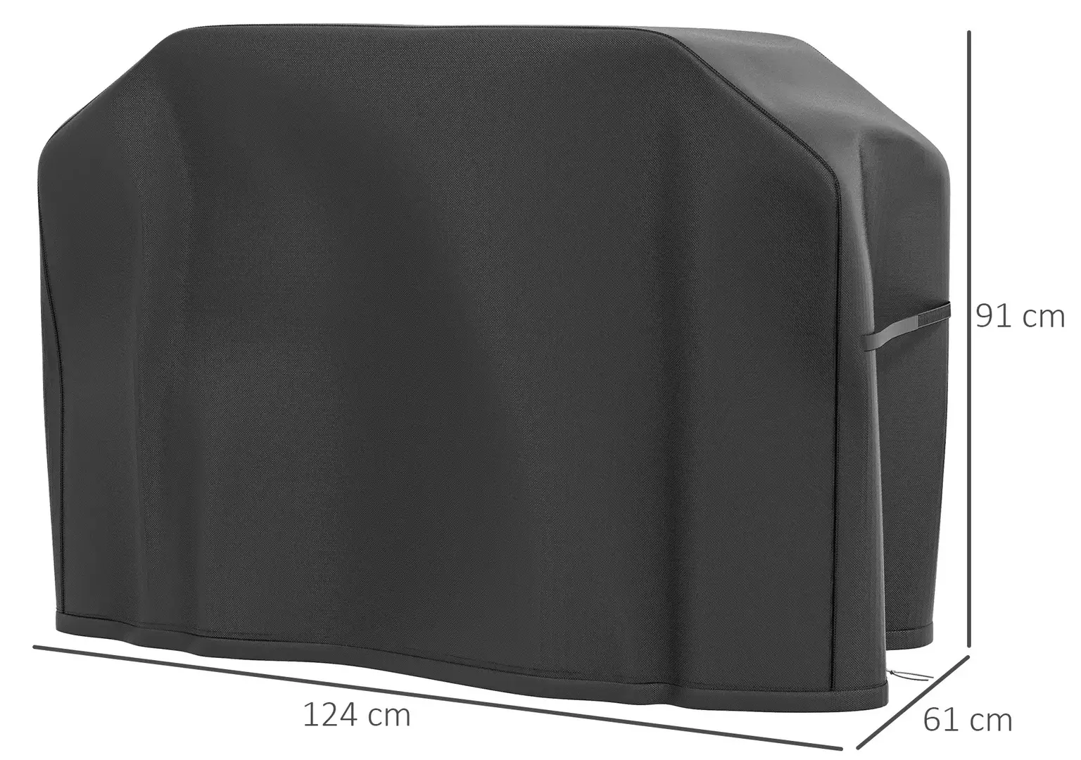 Husa pentru gratar Outsunny 84G-465V00BK (Black) - 7