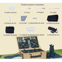 Cos de picnic Outsunny A20-487V00ND (Natural) Thumb