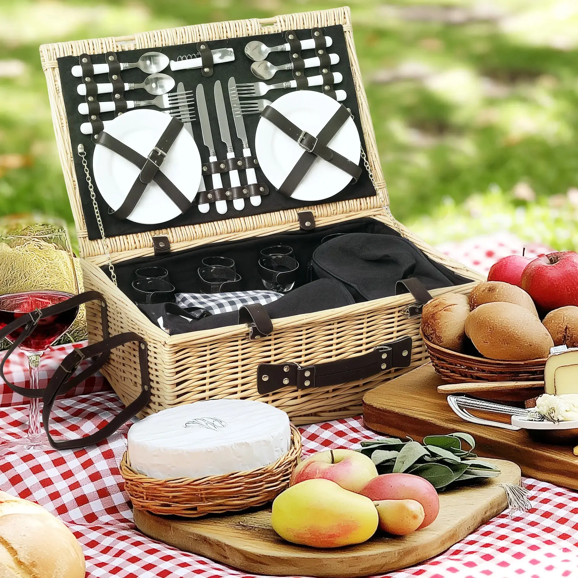 Cos de picnic Outsunny A20-487V00ND (Natural) - 10