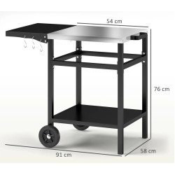 Тележка для гриля Outsunny 846-156V00BK (Black) Thumb