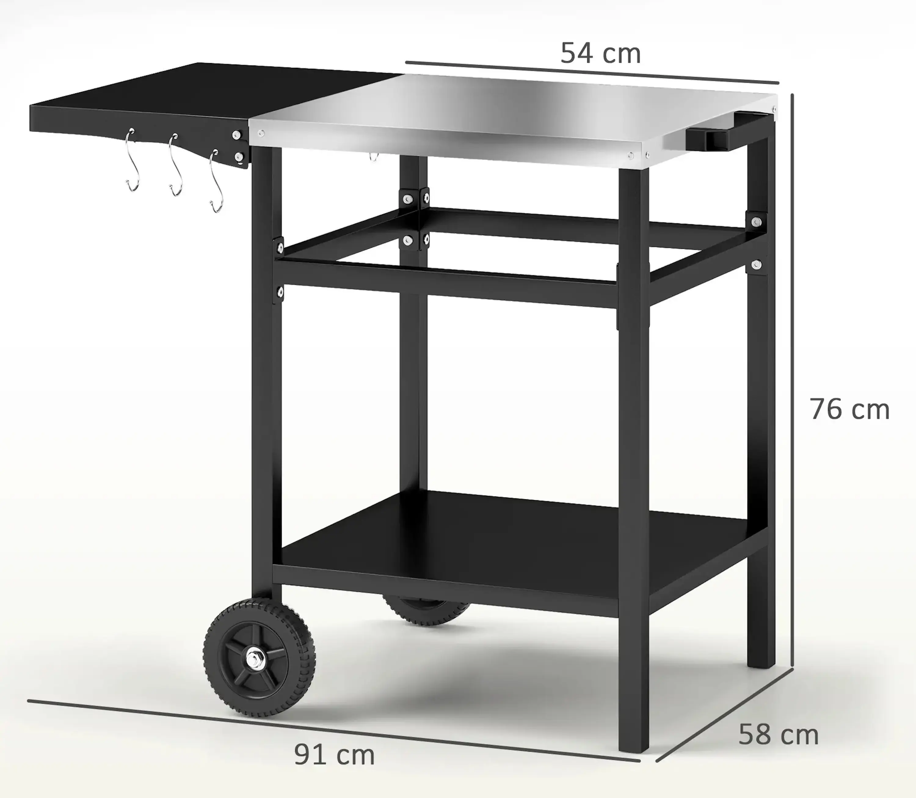 Тележка для гриля Outsunny 846-156V00BK (Black) - 7