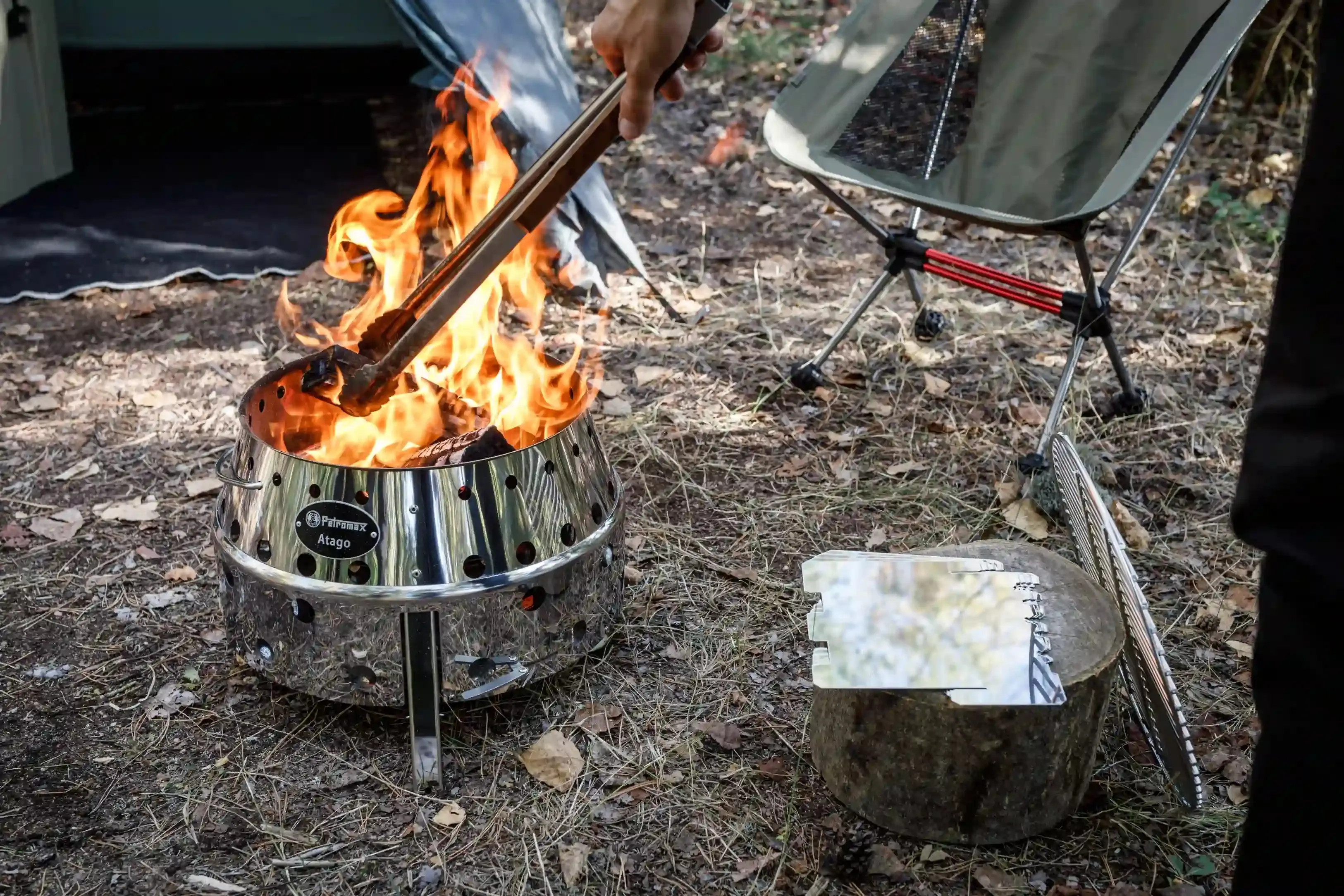 Cleste pentru gratar Petromax ZA2 (Inox/Wood)